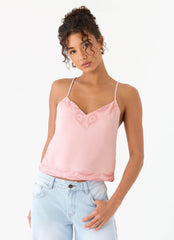 Avania Beaded Top - Pink
