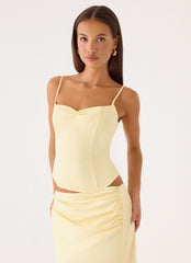 Belle Chime Bustier - Baby Yellow