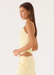 Belle Chime Bustier - Baby Yellow