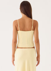 Belle Chime Bustier - Baby Yellow