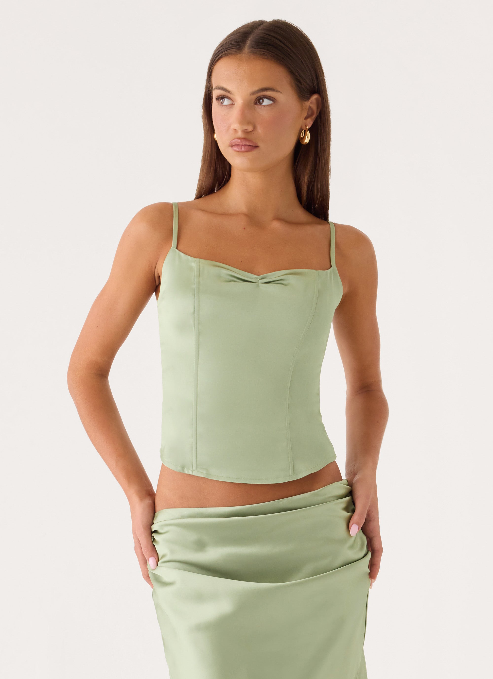 Belle Chime Bustier - Sage