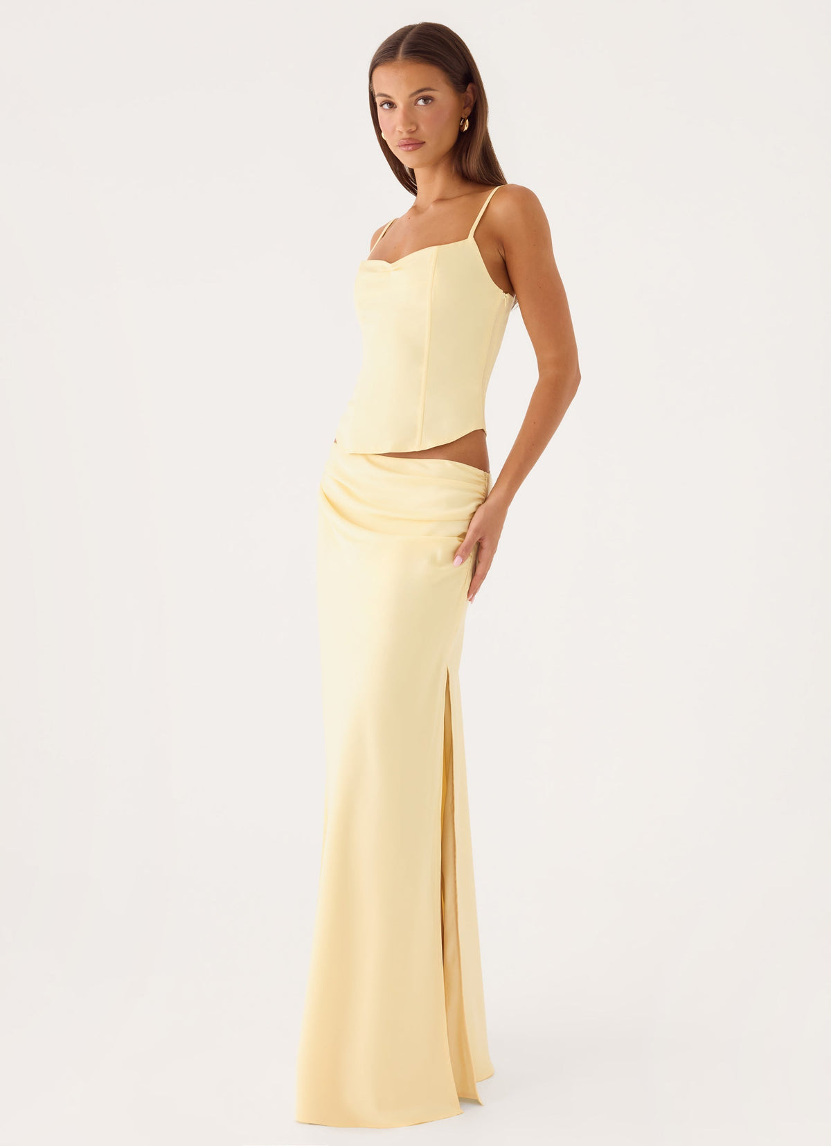 Belle Chime Maxi Skirt - Baby Yellow