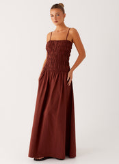 Brooke Maxi Dress - Chocolate