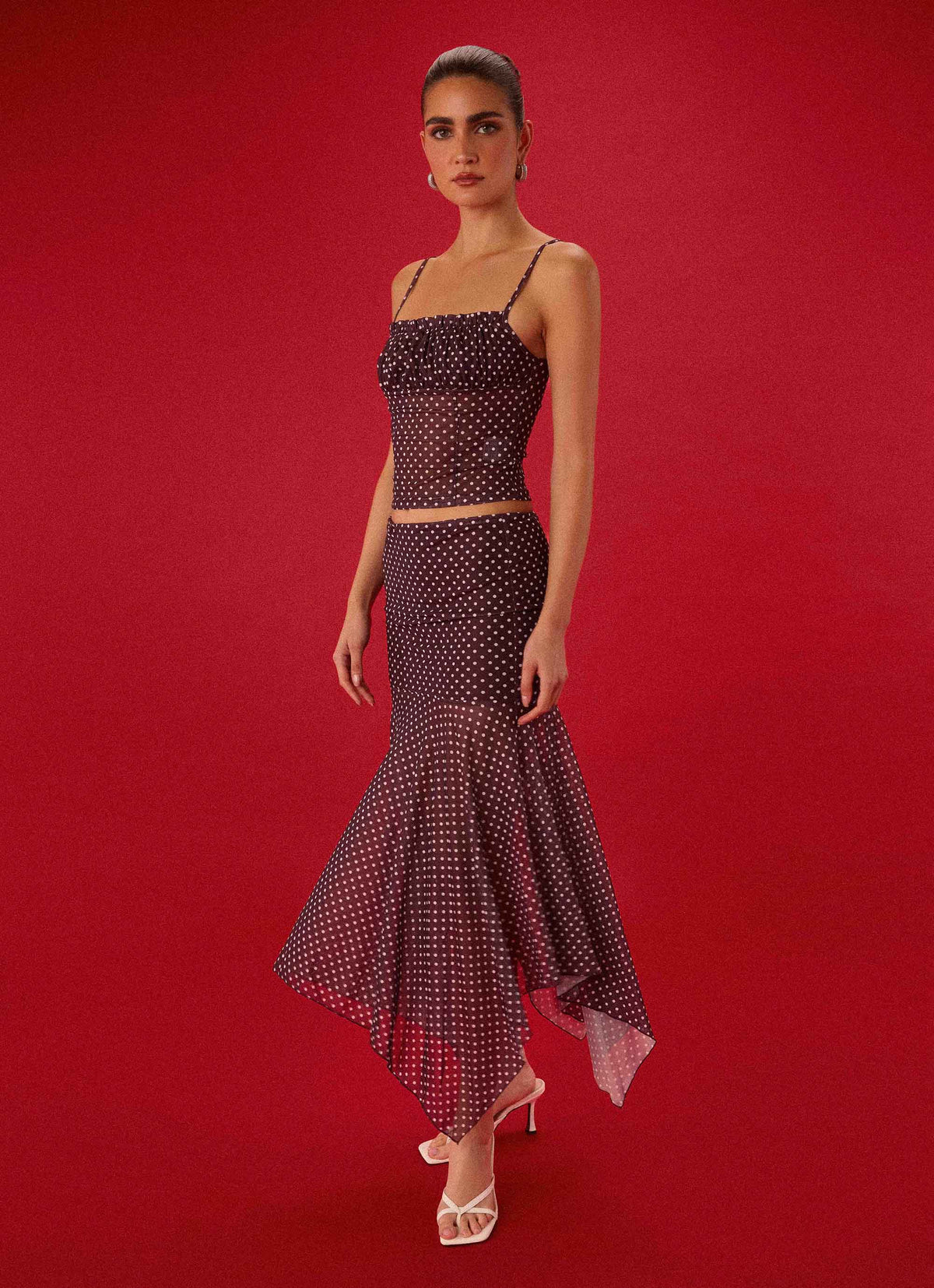 Buffy Maxi Skirt - Burgundy