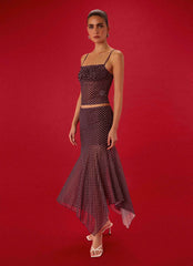 Buffy Maxi Skirt - Burgundy