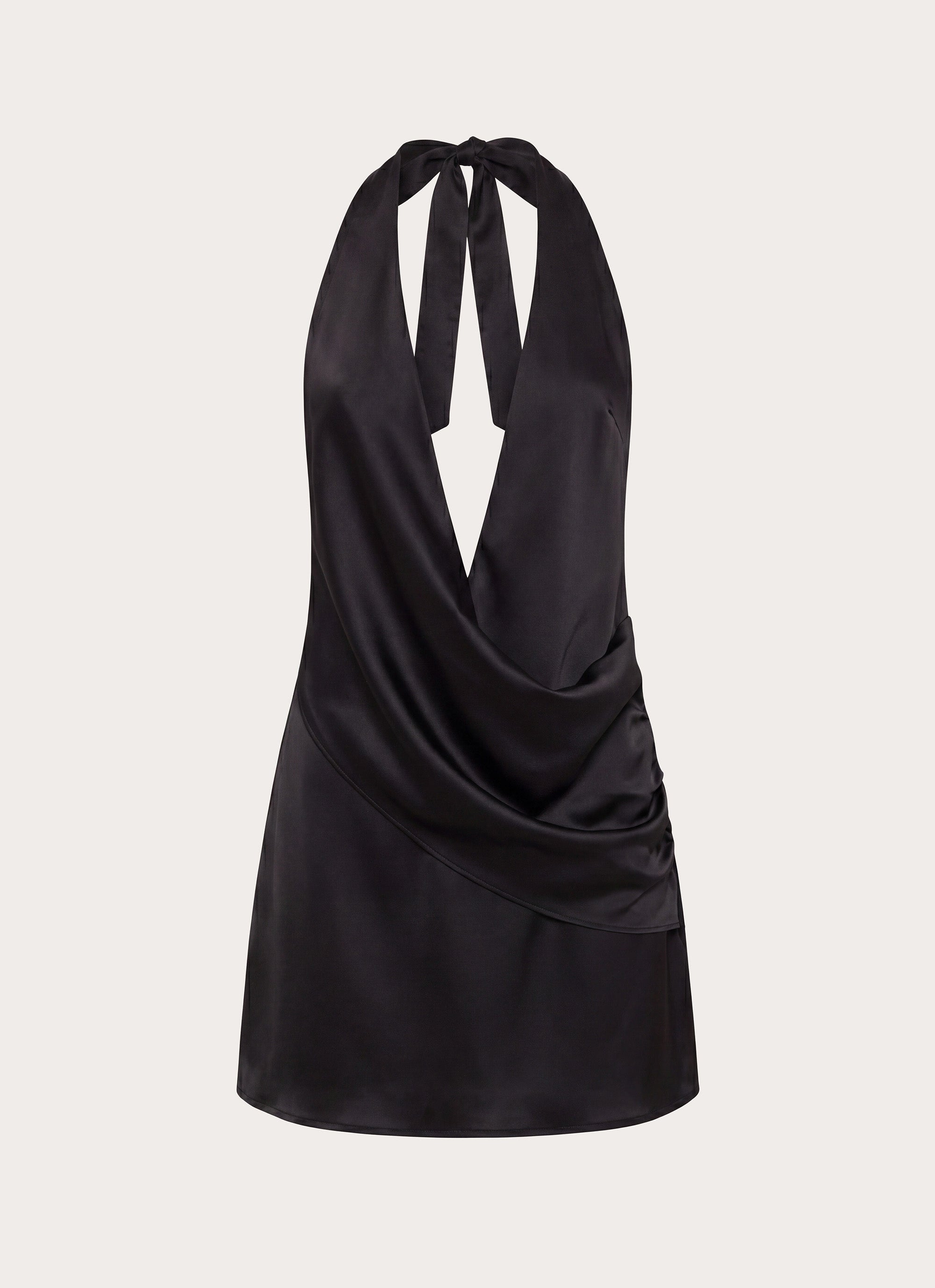 Calm Nights Mini Dress - Black