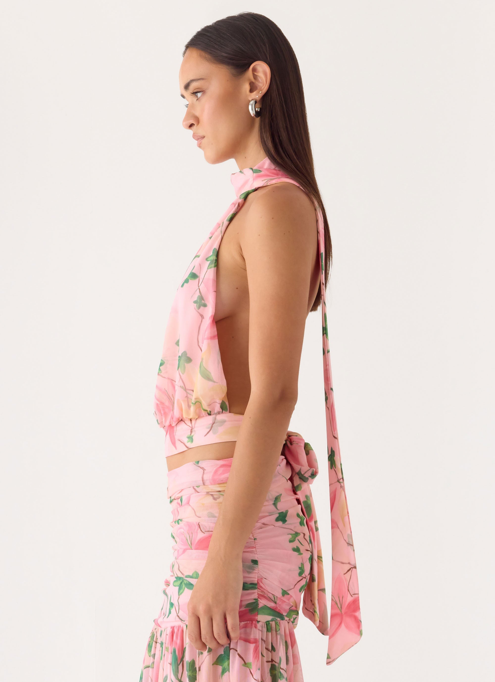 Cantrall Halter Top - Blooming Spring