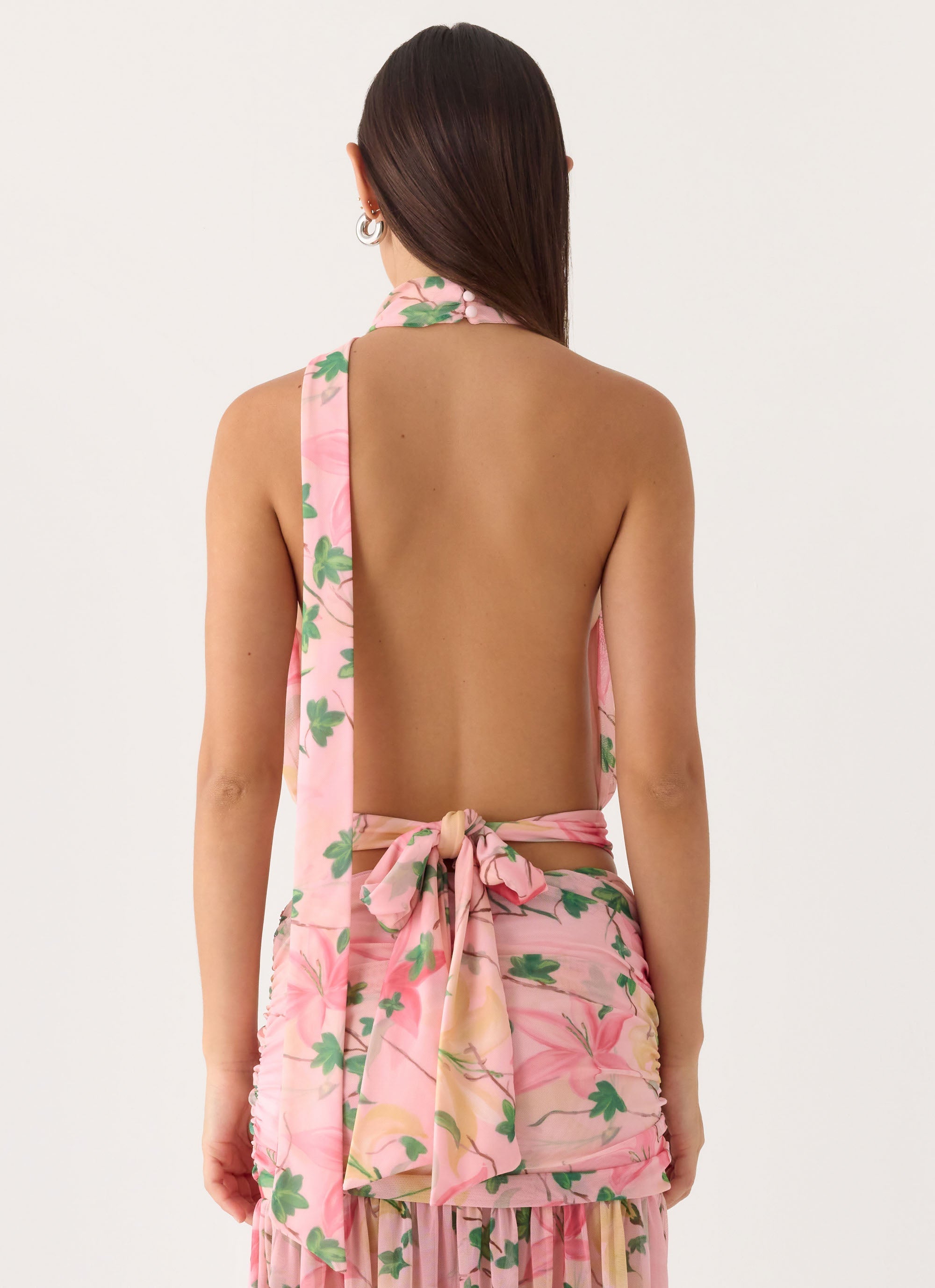 Cantrall Halter Top - Blooming Spring