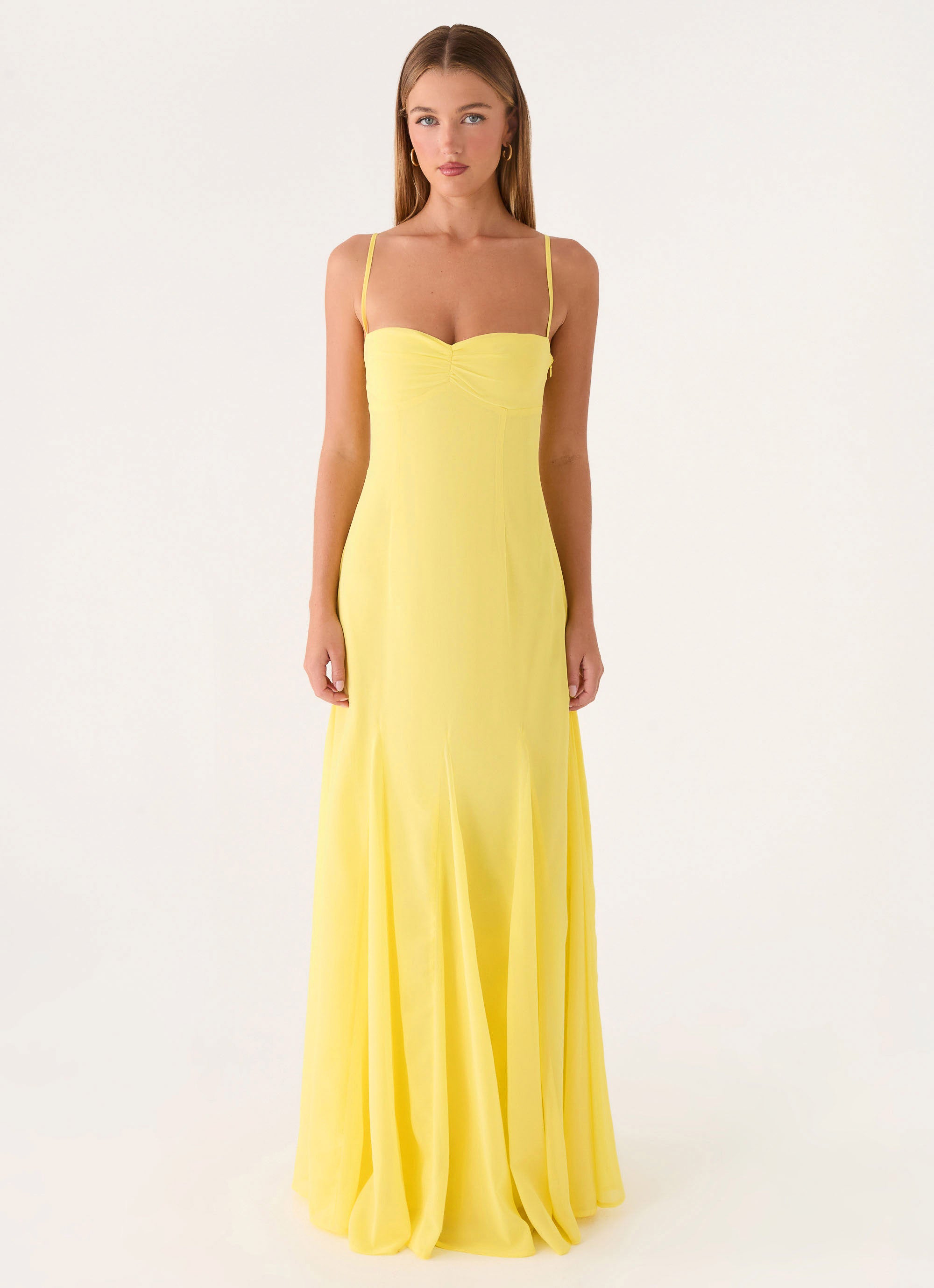 Carlin Maxi Dress - Bright Lemon