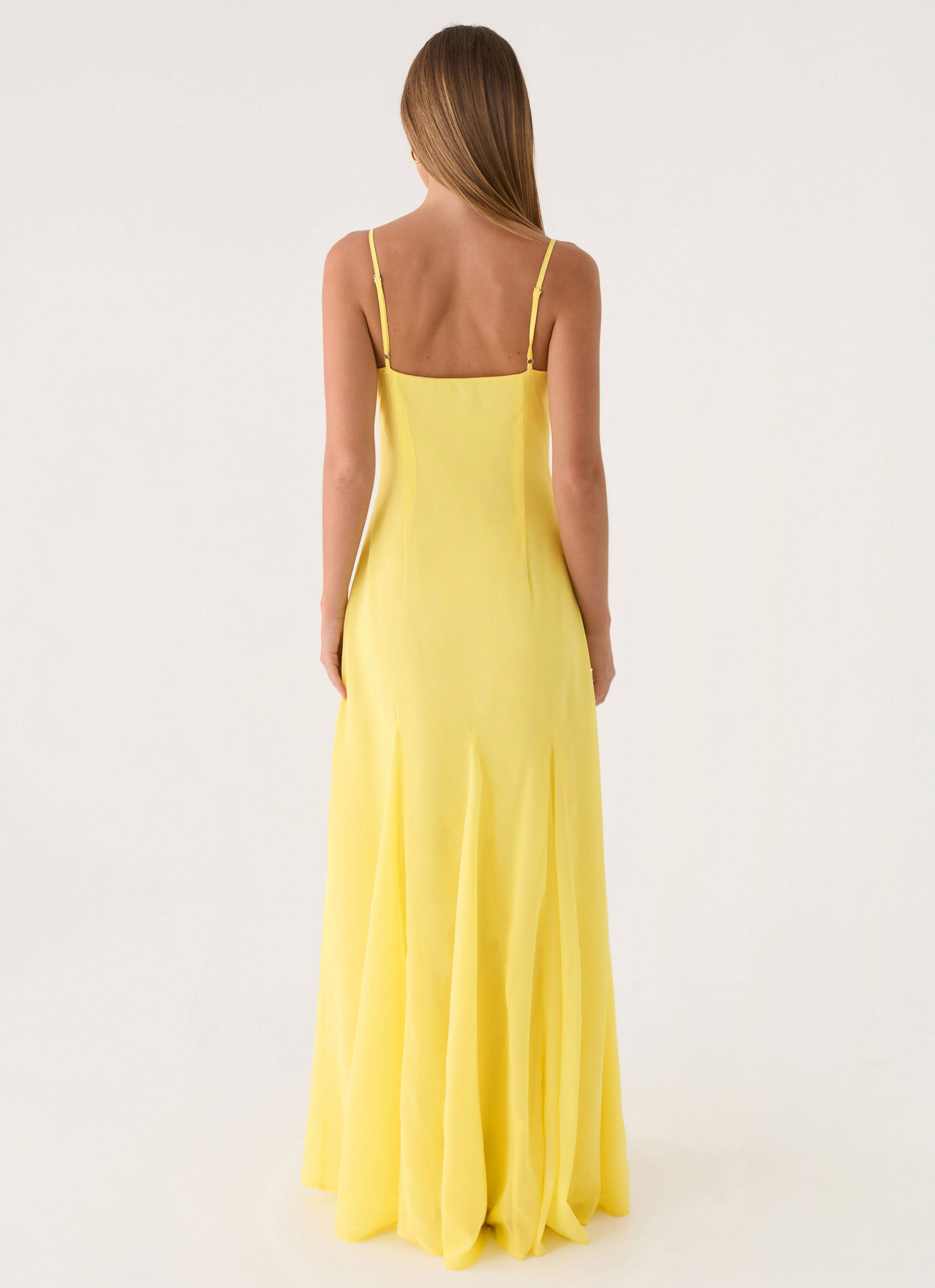 Carlin Maxi Dress - Bright Lemon