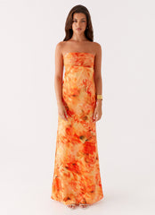 Carmen Maxi Dress - Sunset Floral