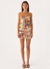 Cherry Bomb Mini Skort - Mystique Leopard