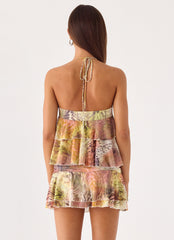 Cherry Bomb Top - Mystique Leopard