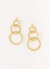 Circuit Earrings - Gold