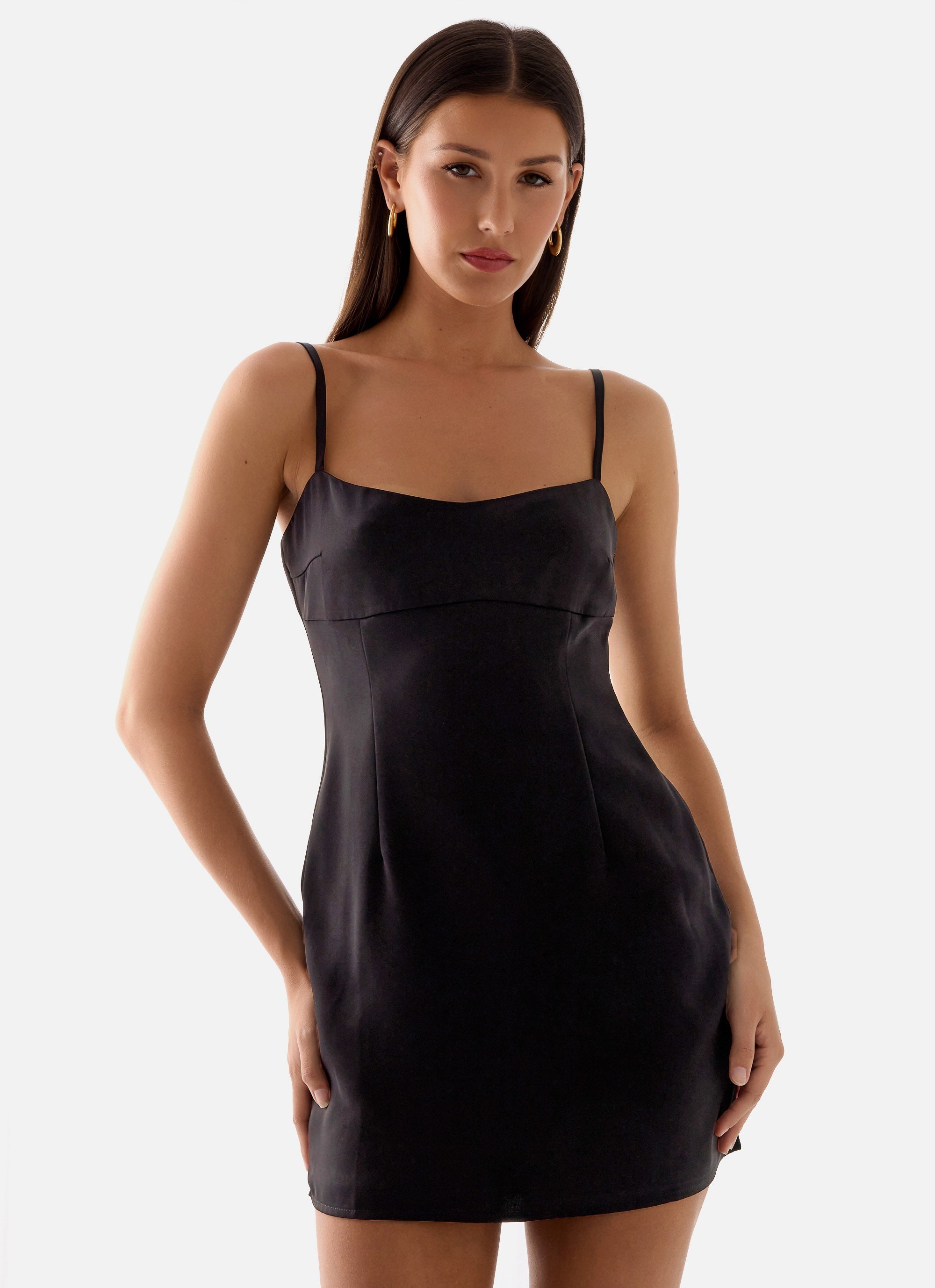 Clementine Mini Dress - Black