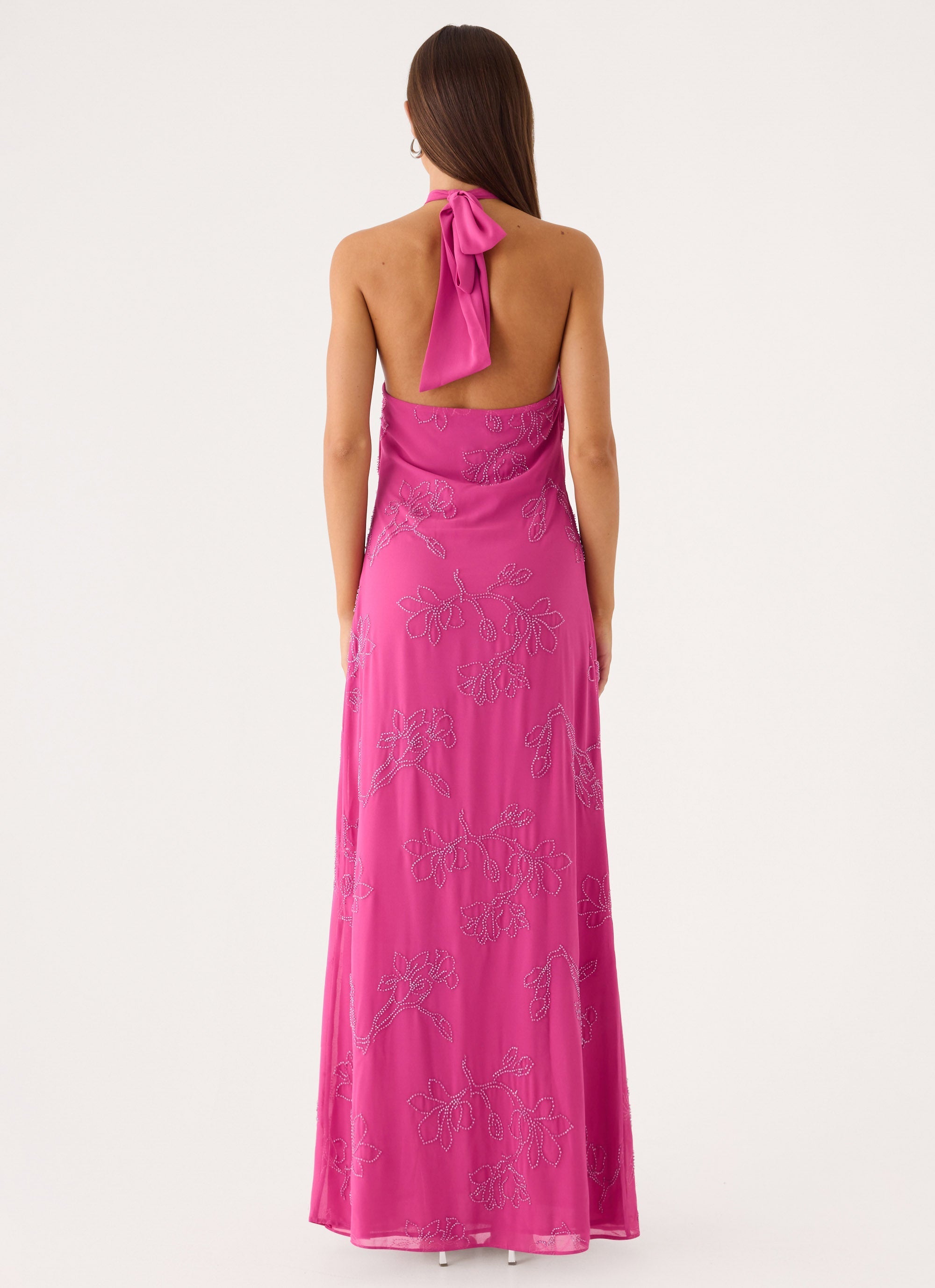 Cliffs Edge Maxi Dress - Berry Kiss