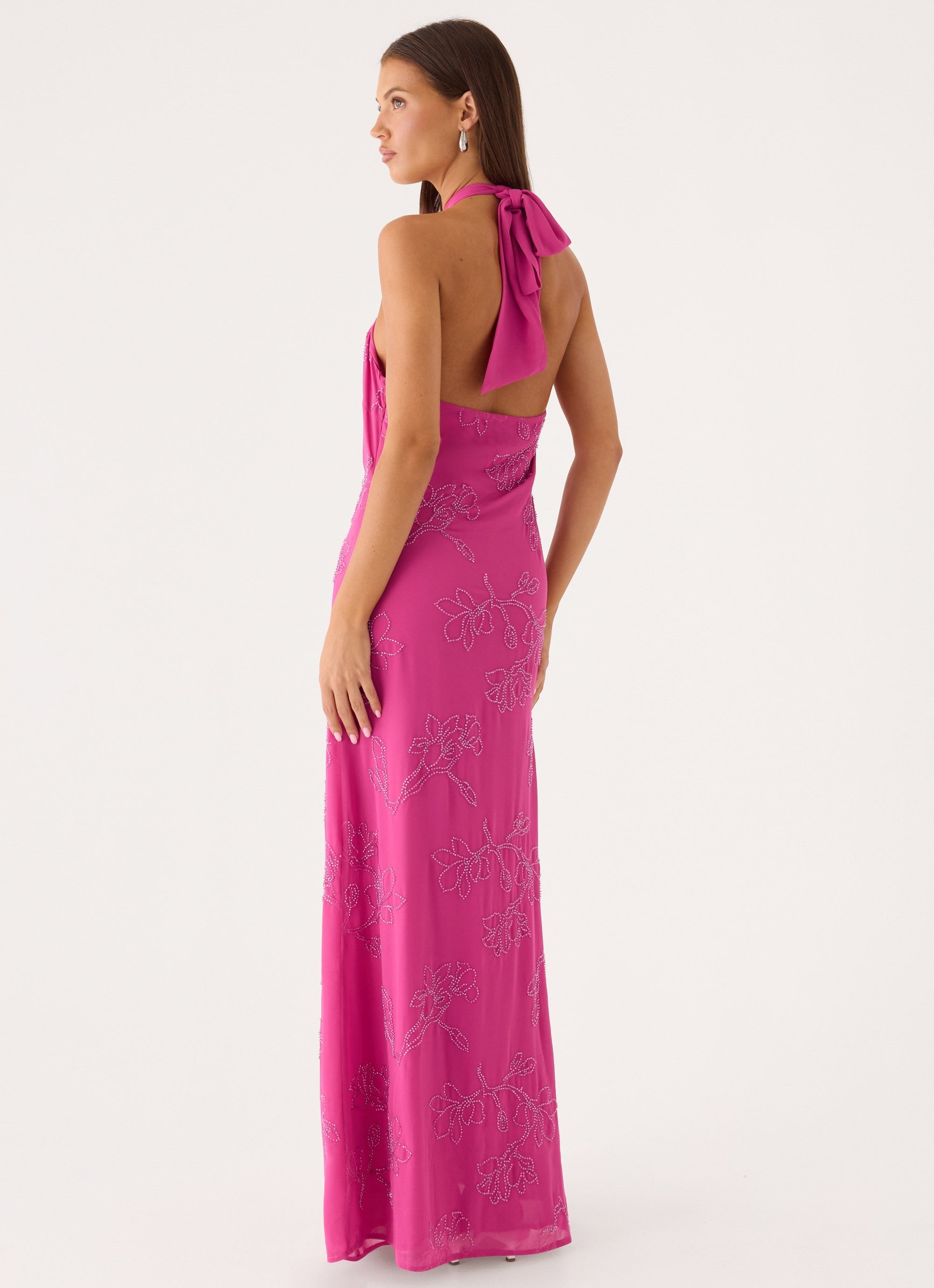 Cliffs Edge Maxi Dress - Berry Kiss