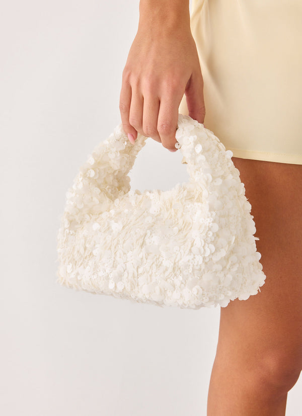 Cloud Nine Sequin Bag - Ivory