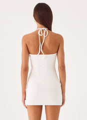 Cocobana Knit Mini Dress - White