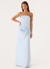 Conni Strapless Maxi Dress - Blue