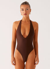Delia One Piece Swimsuit - Chocolate