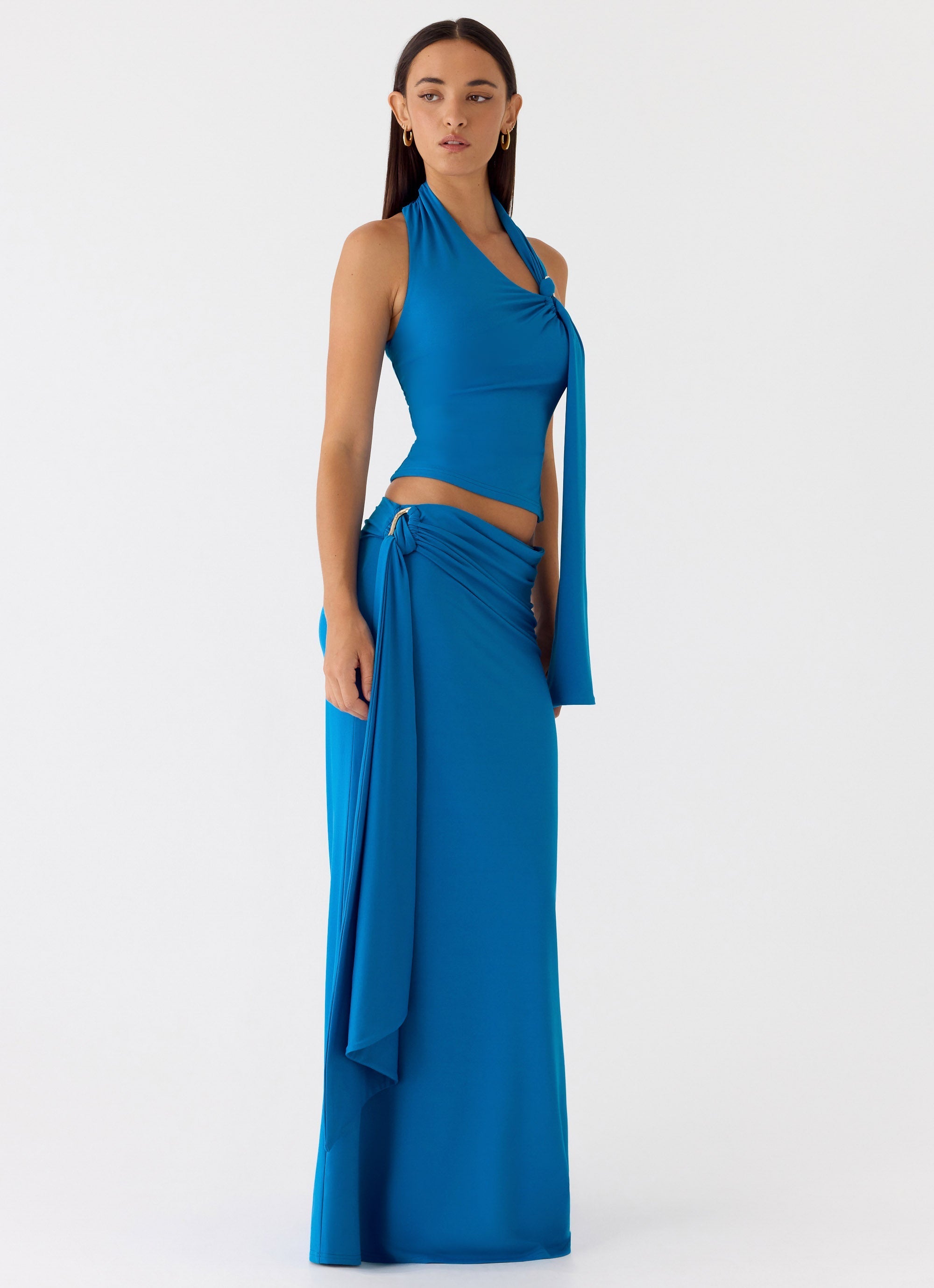 Demiase Maxi Skirt - Royal Blue
