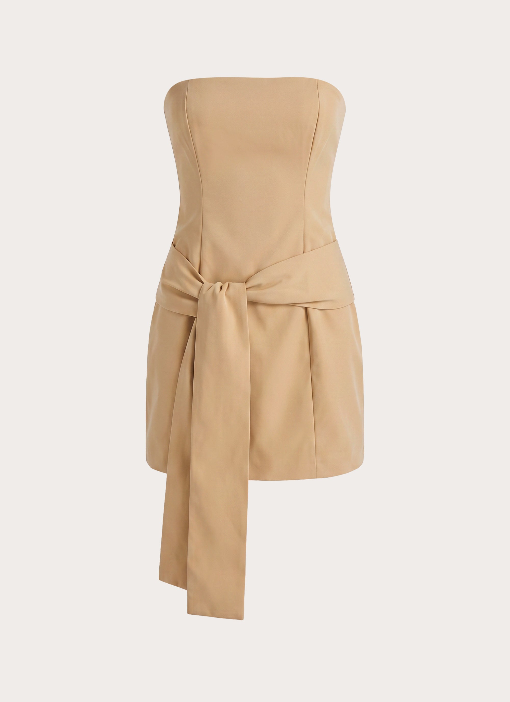 Diya Wrap Mini Dress - Camel