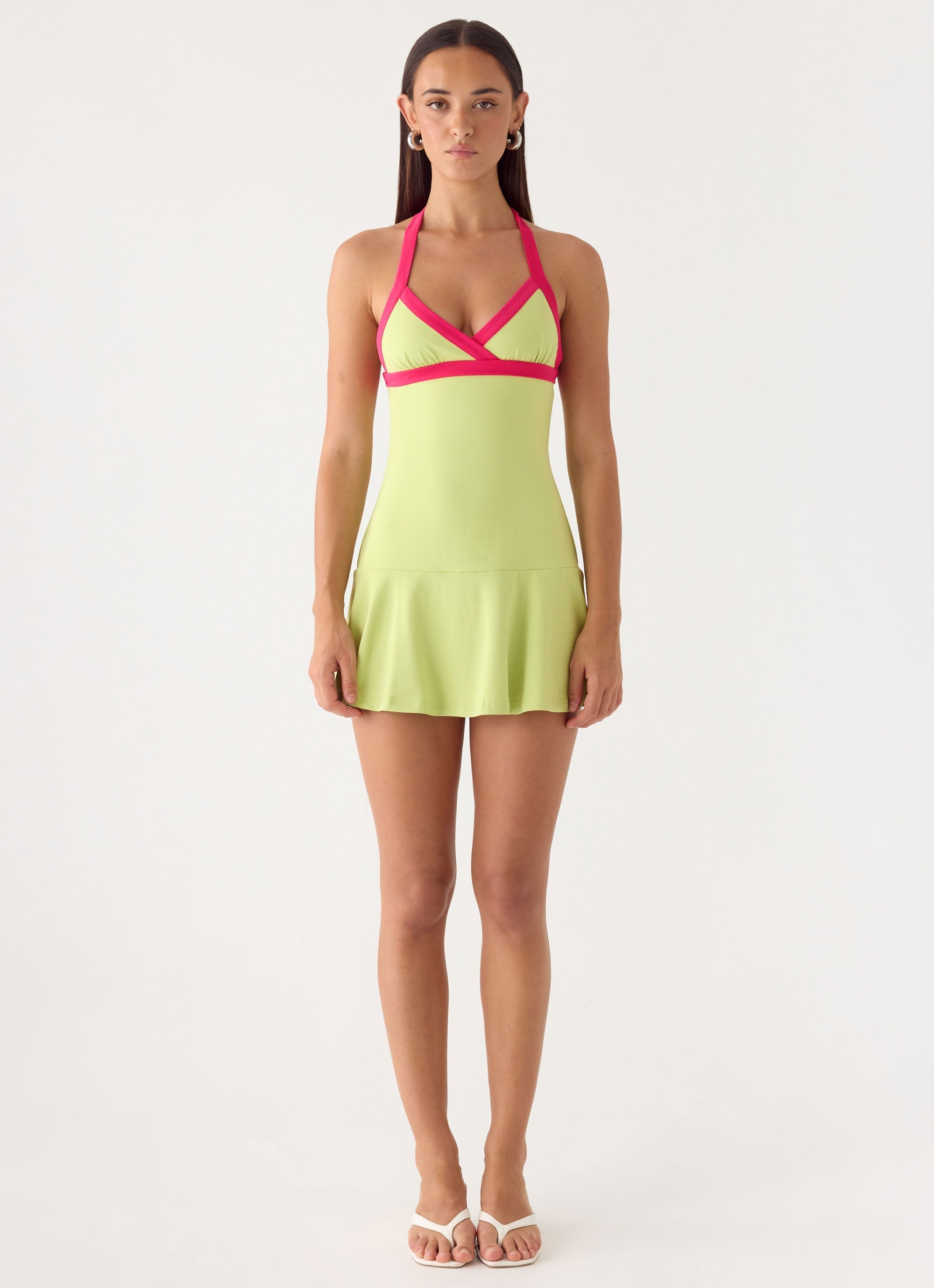 Dumdi Mini Dress - Lime