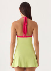 Dumdi Mini Dress - Lime