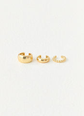 Power Trip Ear Cuffs - Gold