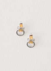 Electric Kiss Earrings - Gold/Silver