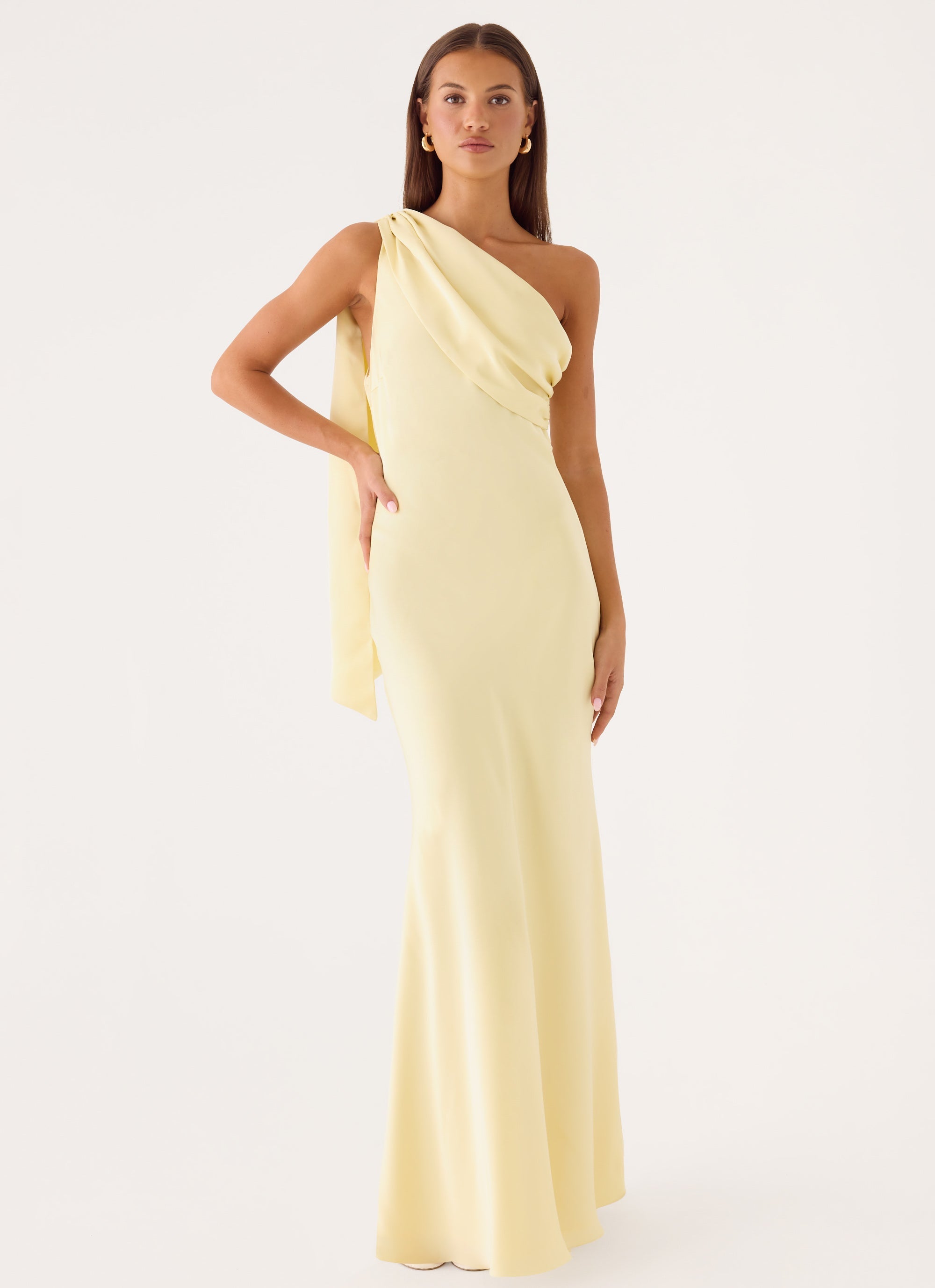 Elena Maxi Dress - Baby Yellow