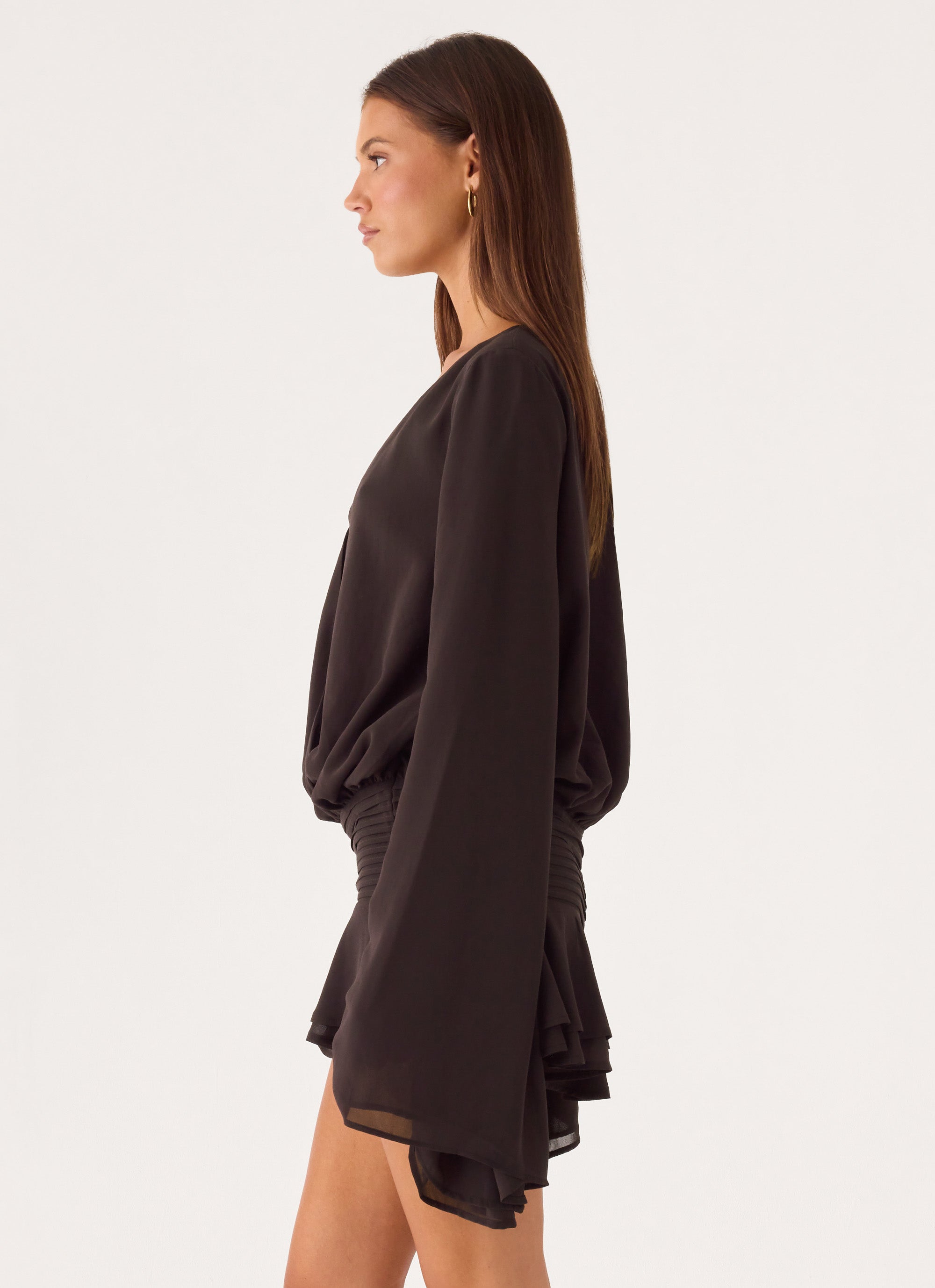 Elisana Mini Dress - Chocolate