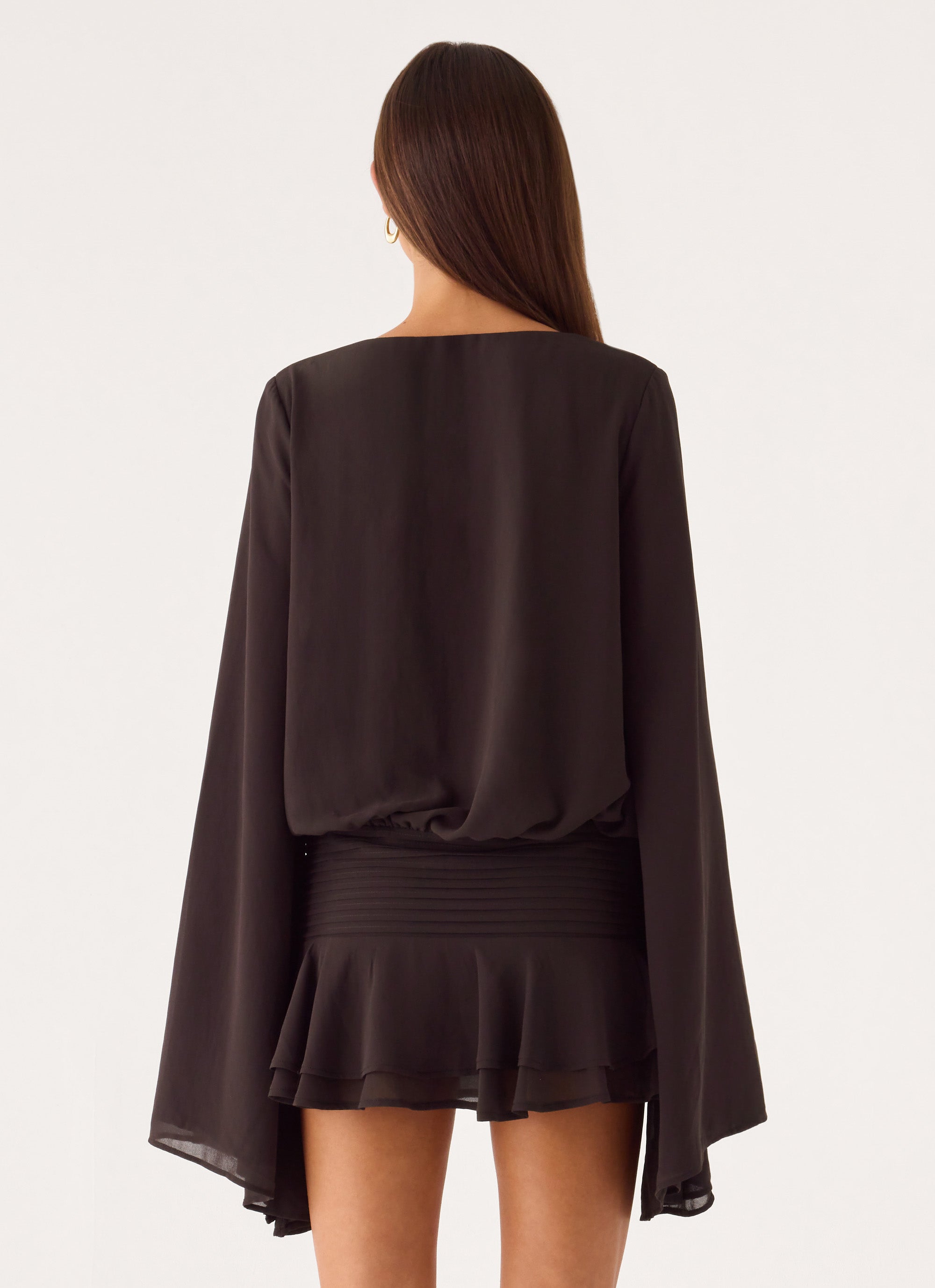 Elisana Mini Dress - Chocolate