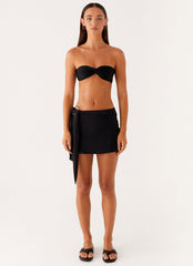 Ellie Swim Mini Skirt - Black