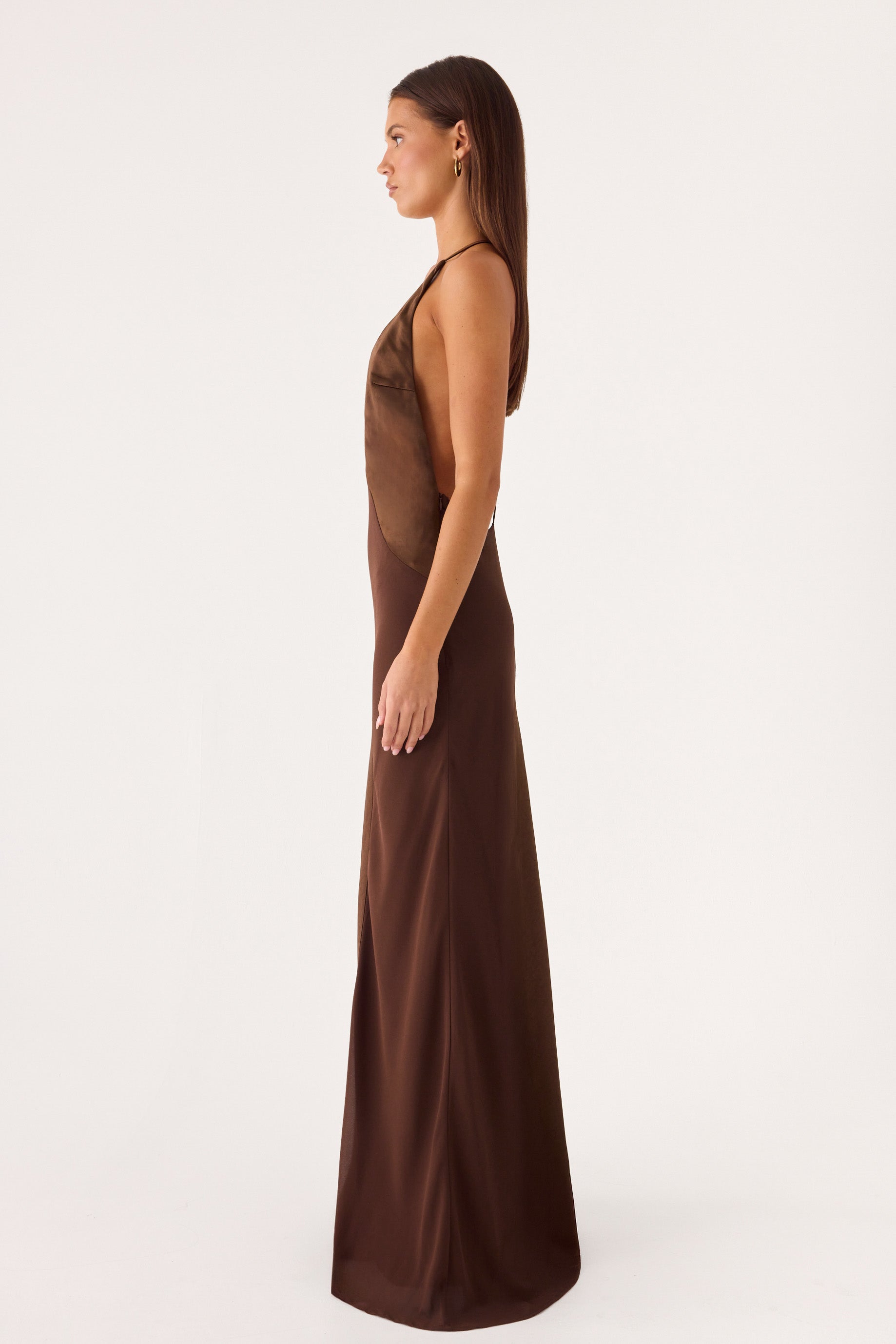 Ellopez Maxi Dress - Chocolate