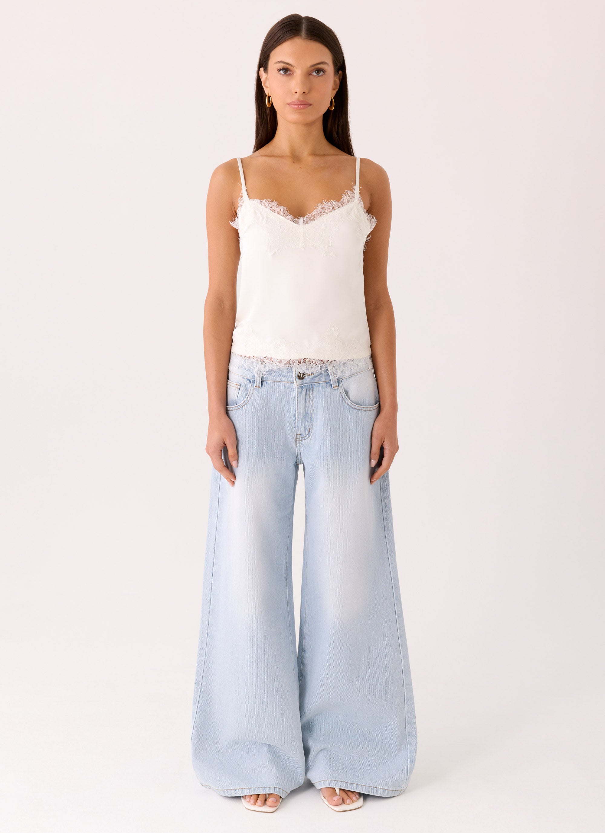 Ellora Cami Top - Ivory