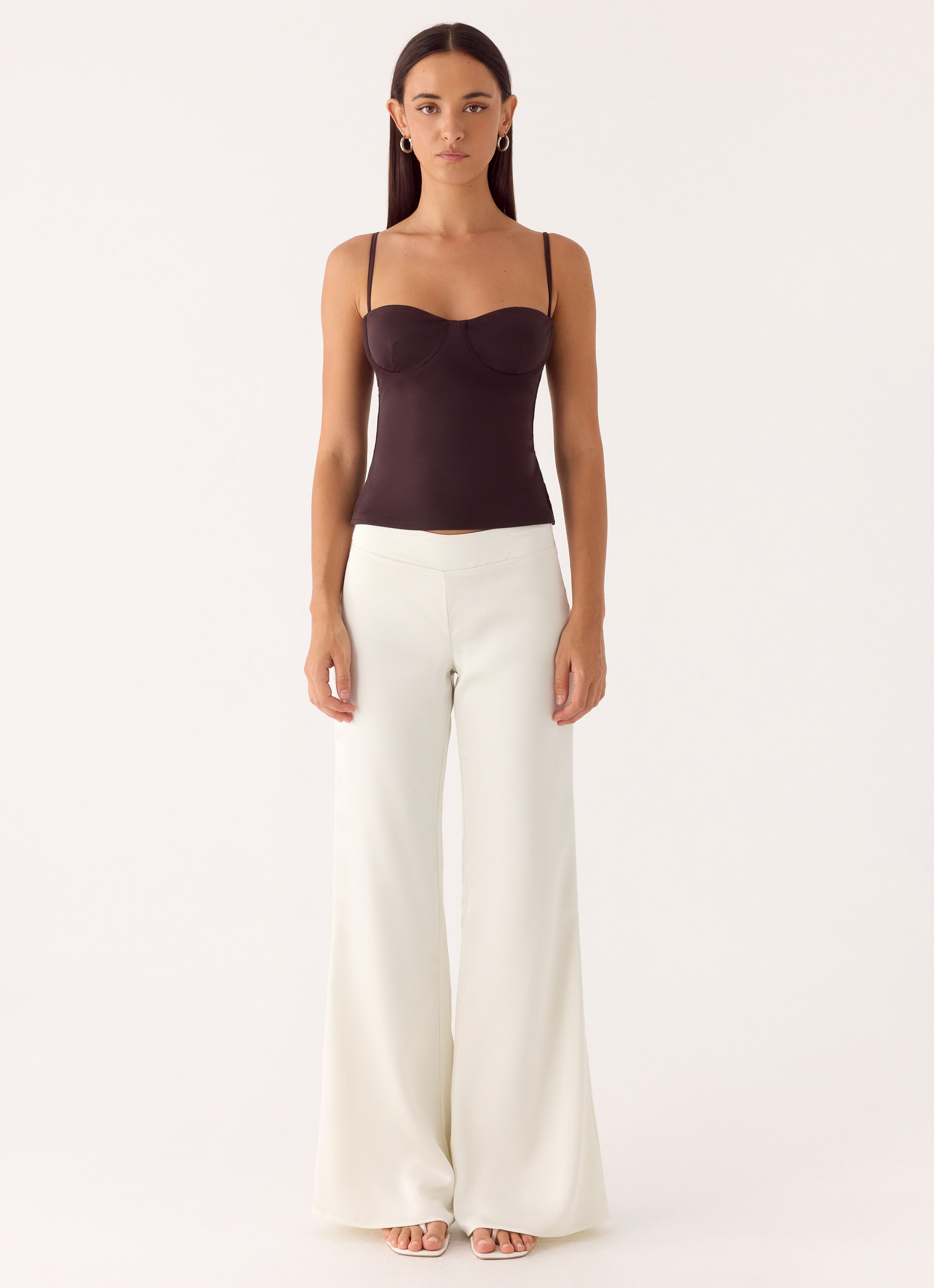 Elmah Low Rise Pants - White