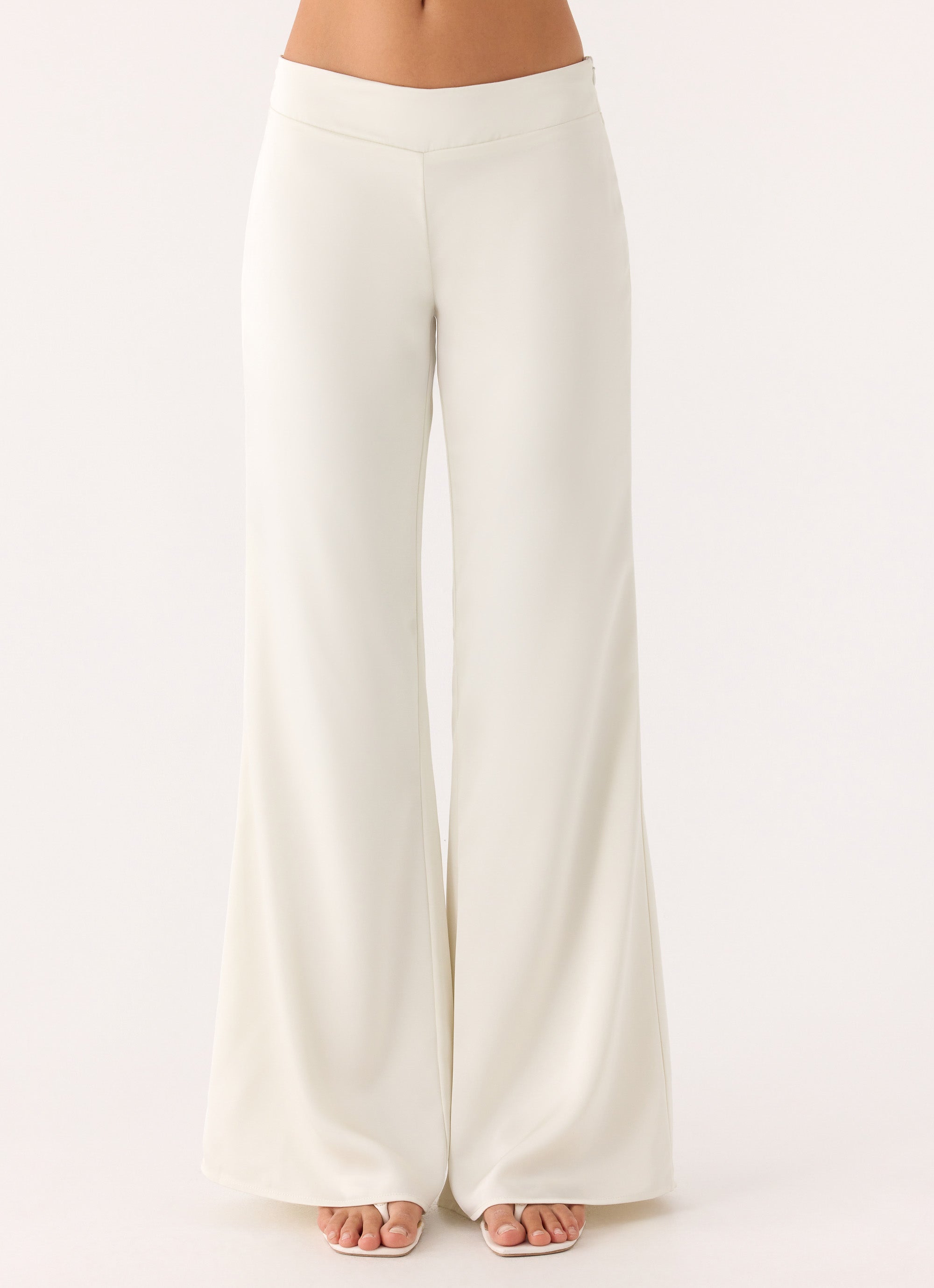 Elmah Low Rise Pants - White