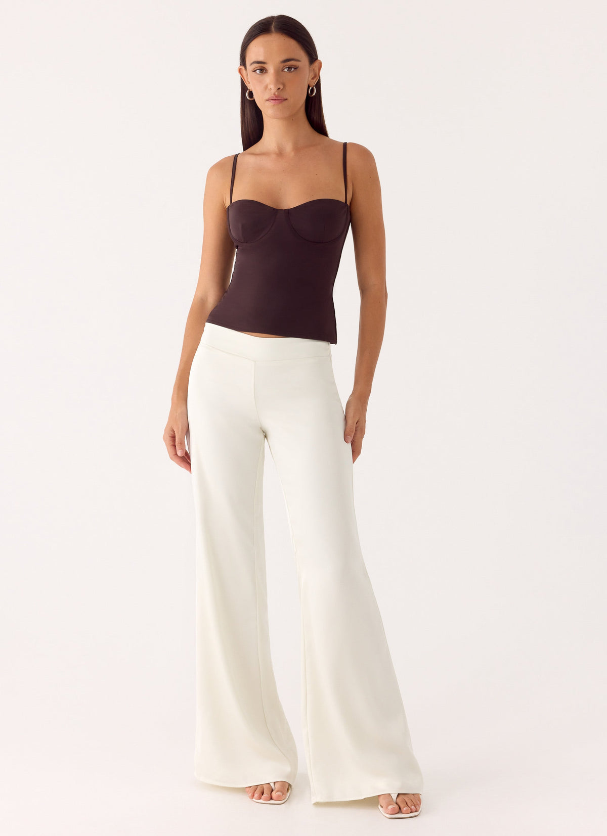Elmah Low Rise Pants - White