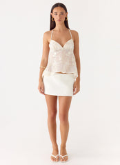 Elsas Sequin Top - Ivory