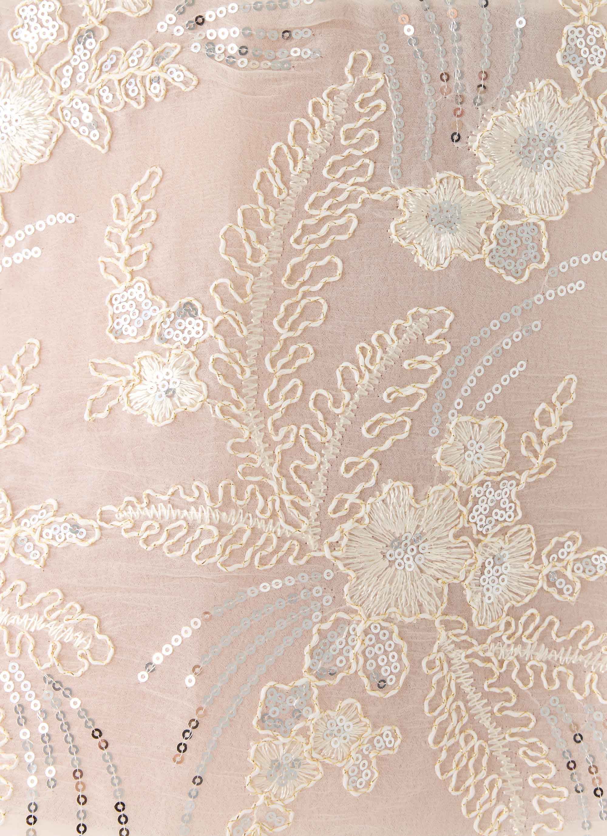 Elsas Sequin Top - Ivory