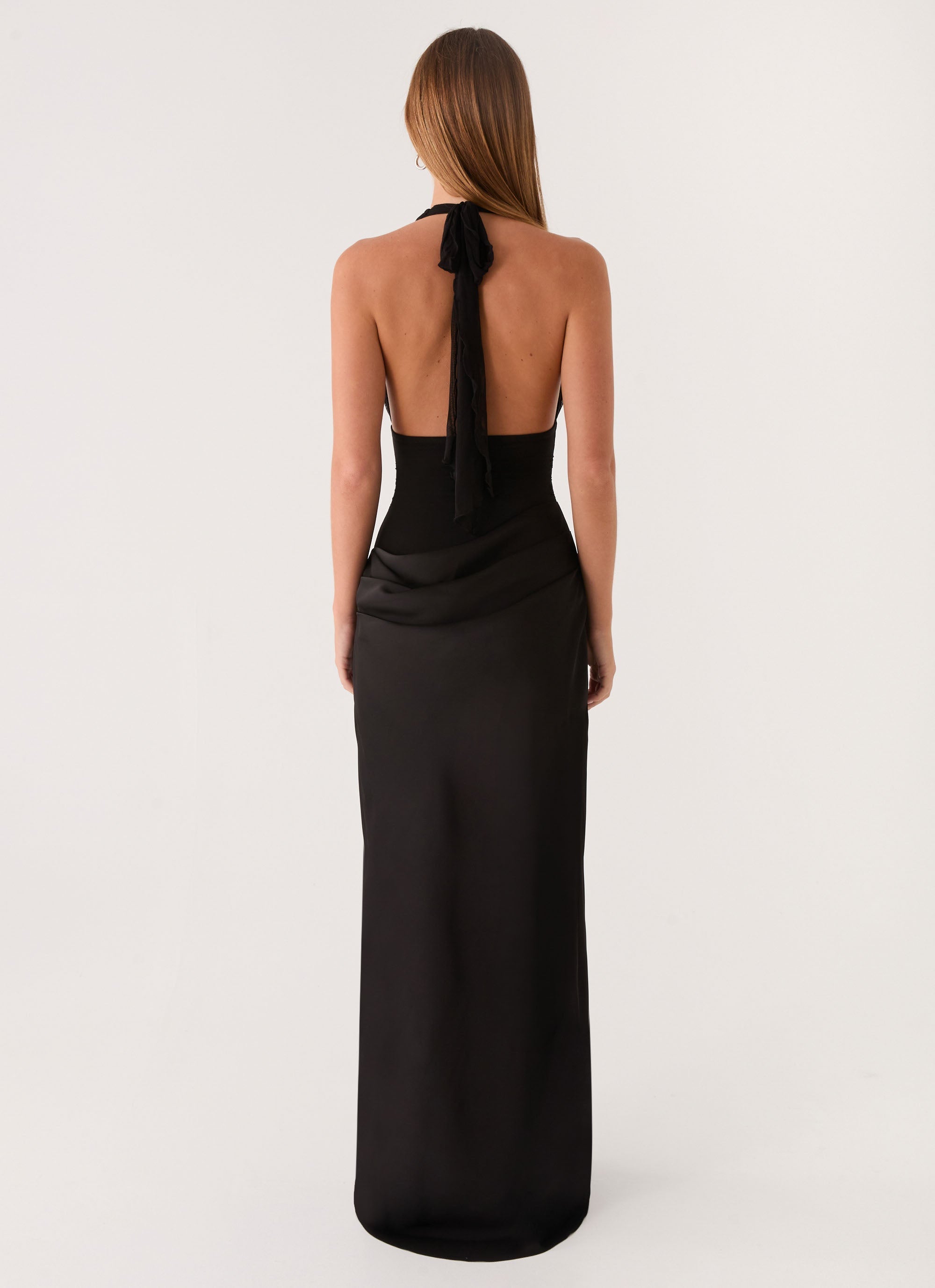 Emaretta Halter Maxi Dress - Black