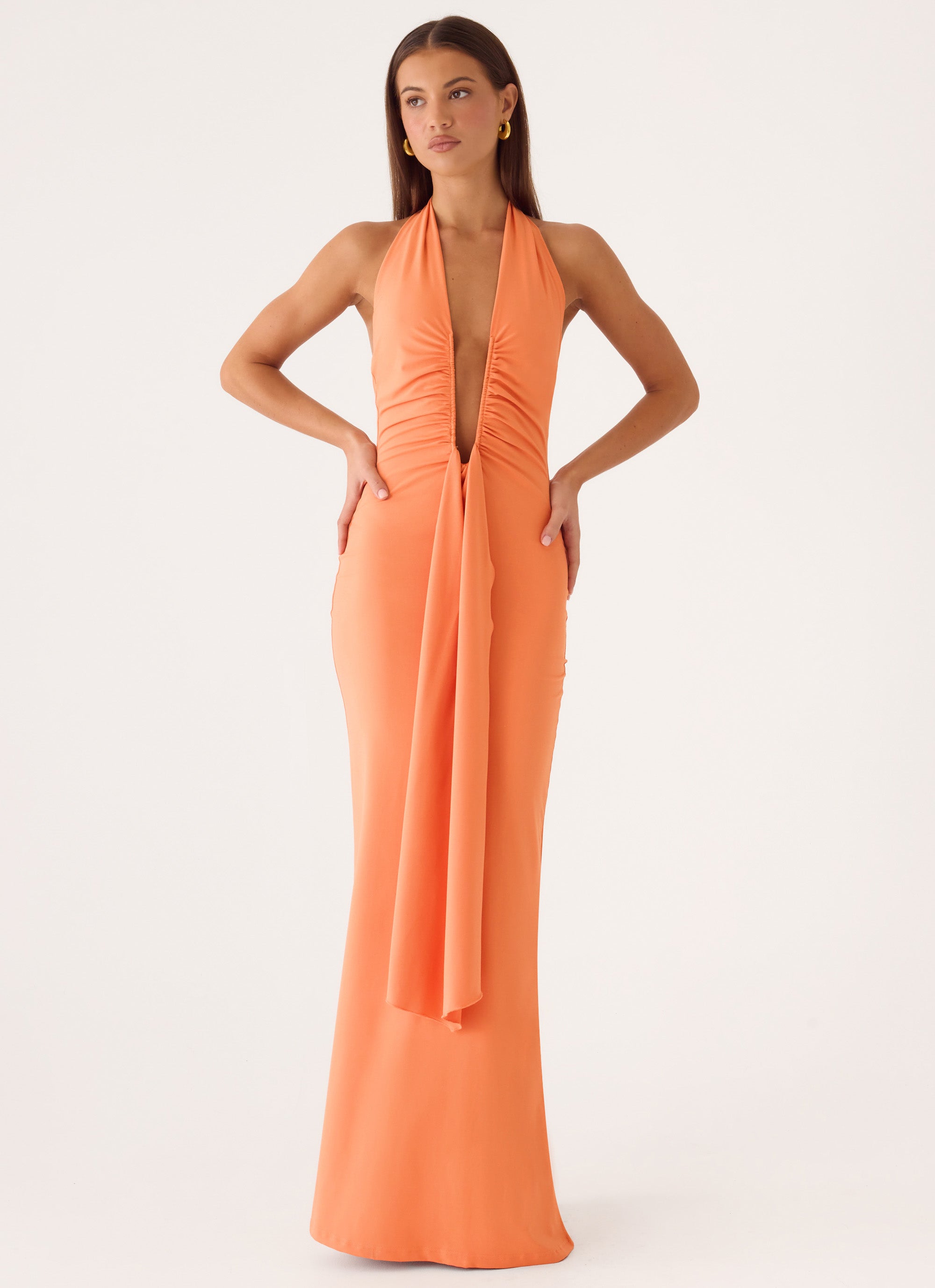 Emiliana Maxi Dress - Apricot