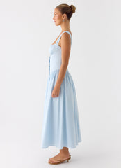 Emmalina Midi Dress - Blue