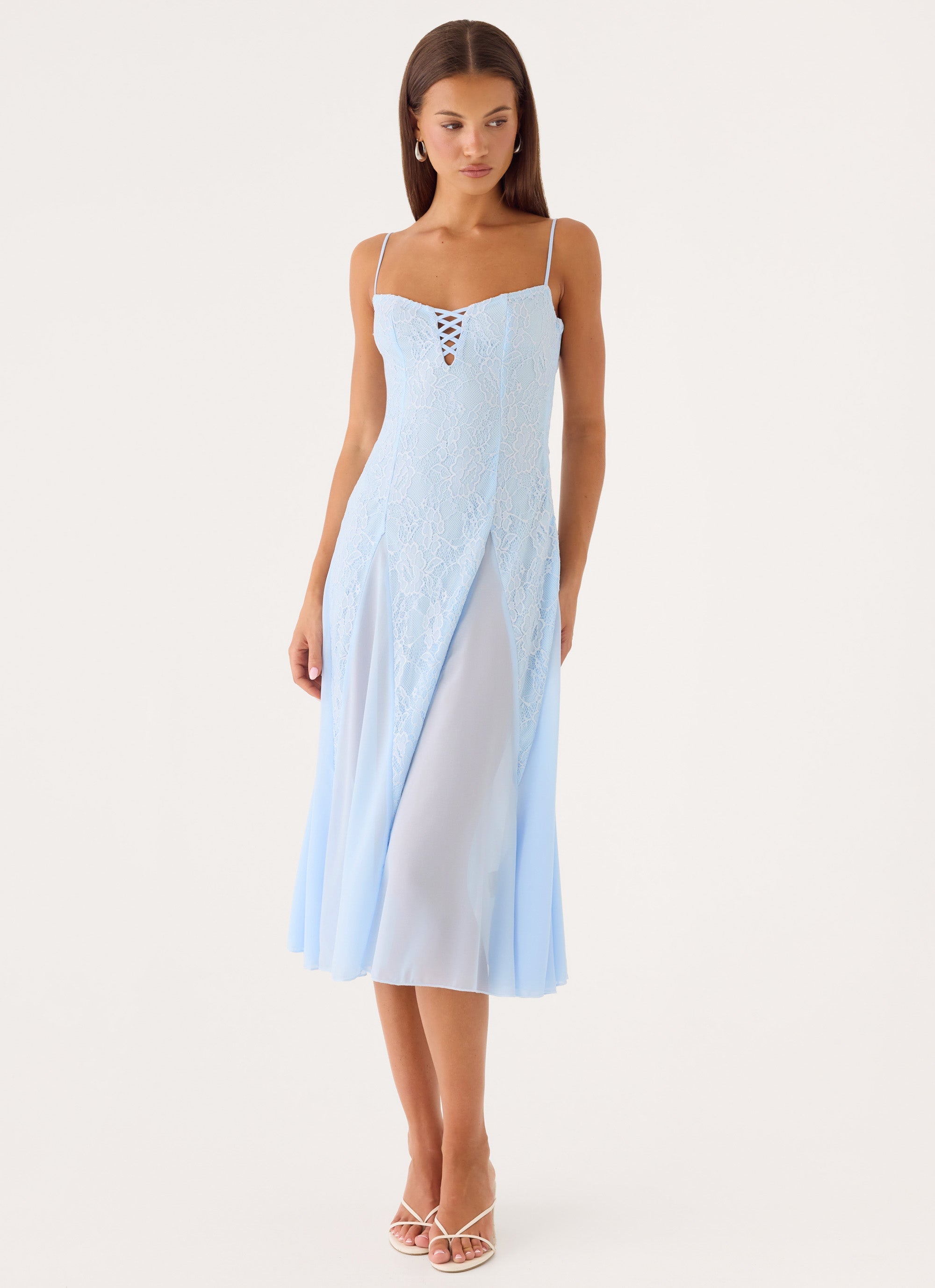 Erynda Midi Dress - Blue