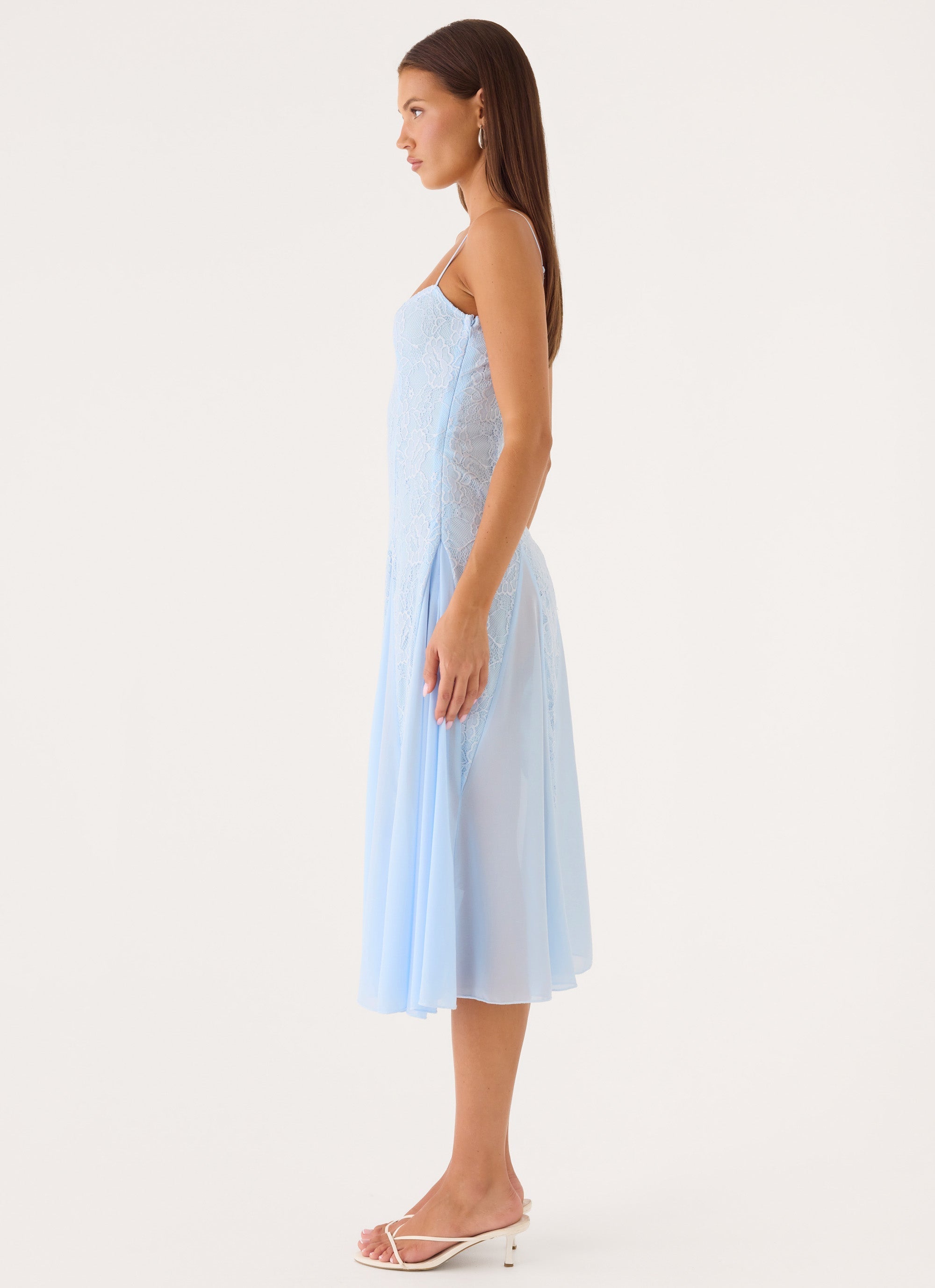 Erynda Midi Dress - Blue