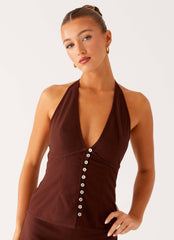 Esther Top - Chocolate