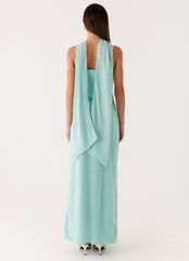 Eternelle Square Neck Maxi Dress - Teal