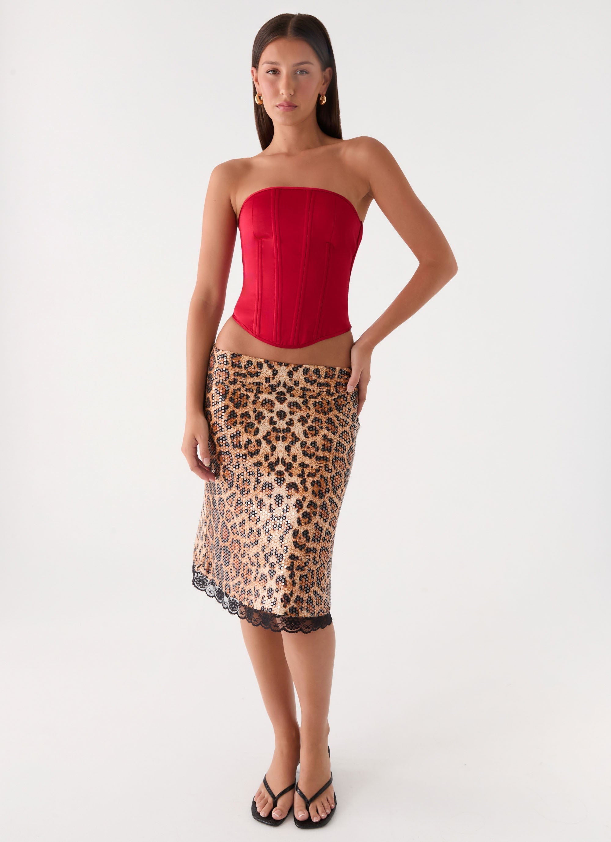 Evaleigh Corset - Deep Red